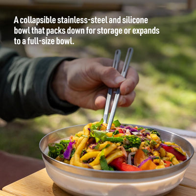 Sea to Summit Detour Stainless Steel Collapsible Bowl - Shop  Camping Bowls at  Trekaline