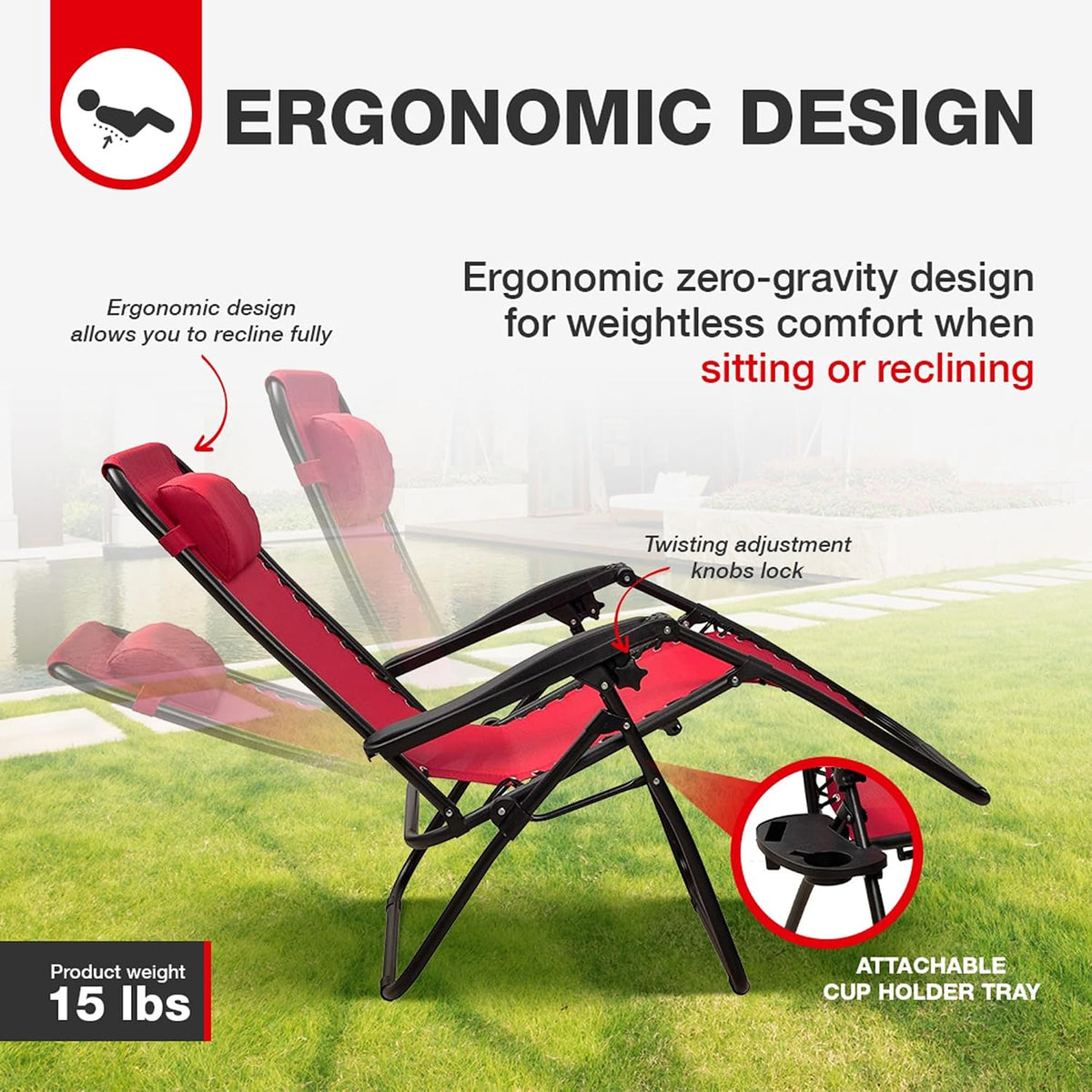 Procamp Zero Gravity Reclining Lounge Chair - Shop  Camp Chairs at  Trekaline