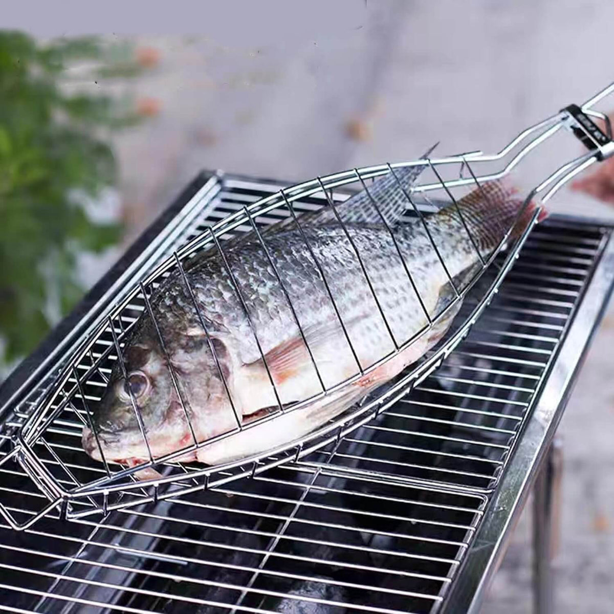 Procamp Joyous Fish BBQ Grill Basket - Shop  Grill and Fire Pit Accessories at  Trekaline
