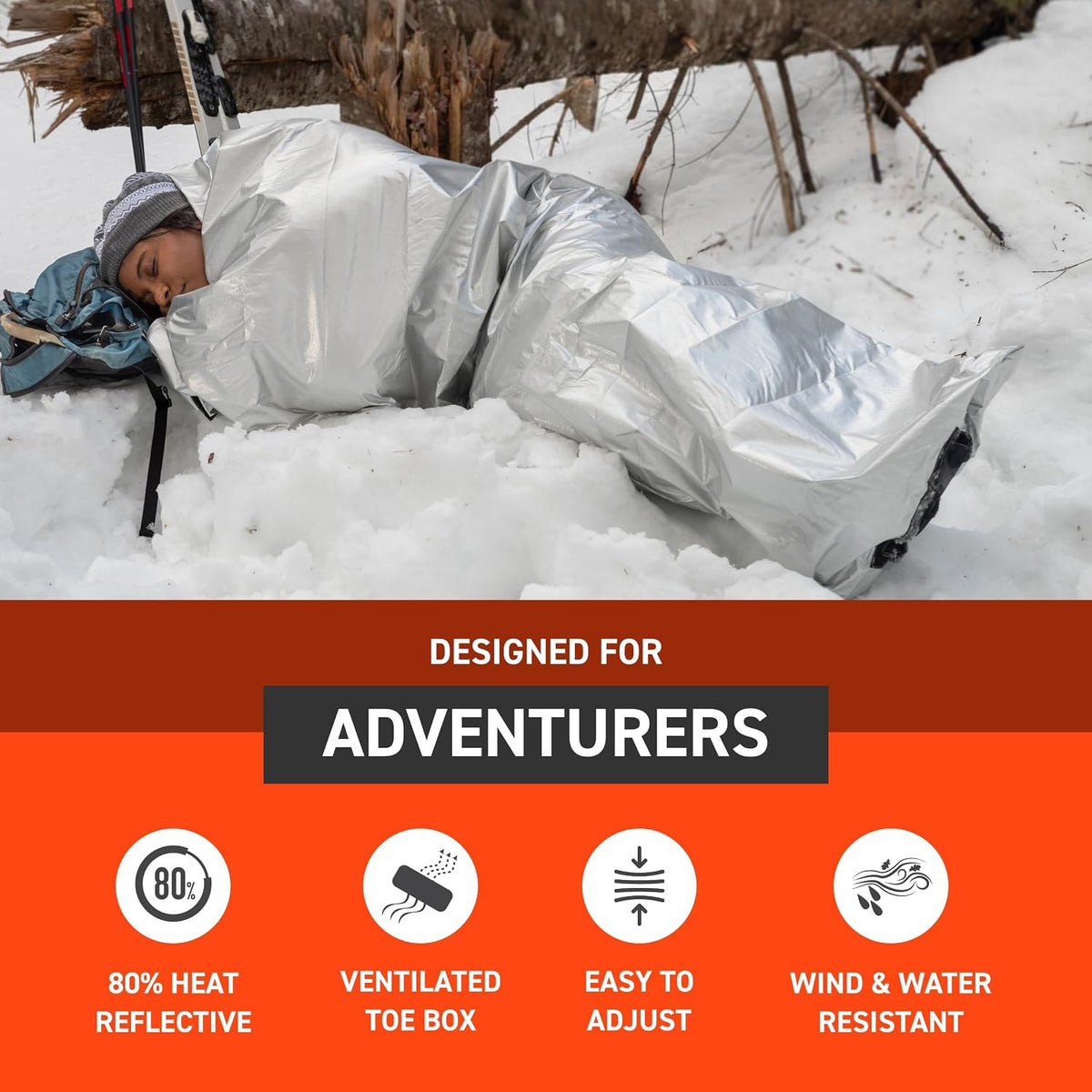 Survive Outdoors Longer Thermal Bivvy with Rescue Whistle