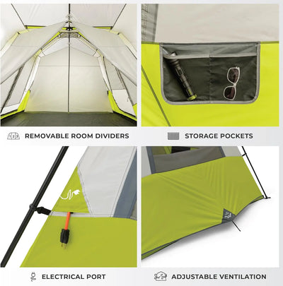 Core Equipment 12 Person Instant Cabin Tent - Shop  Camping Tents at  Trekaline