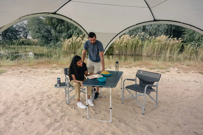 Coleman Aluminum Deck Chair with Table - Shop  Camp Chairs at  Trekaline