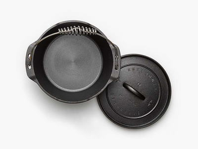 Barebones Classic Cast Iron Dutch Oven 12 in - Shop  Dutch Ovens at  Trekaline