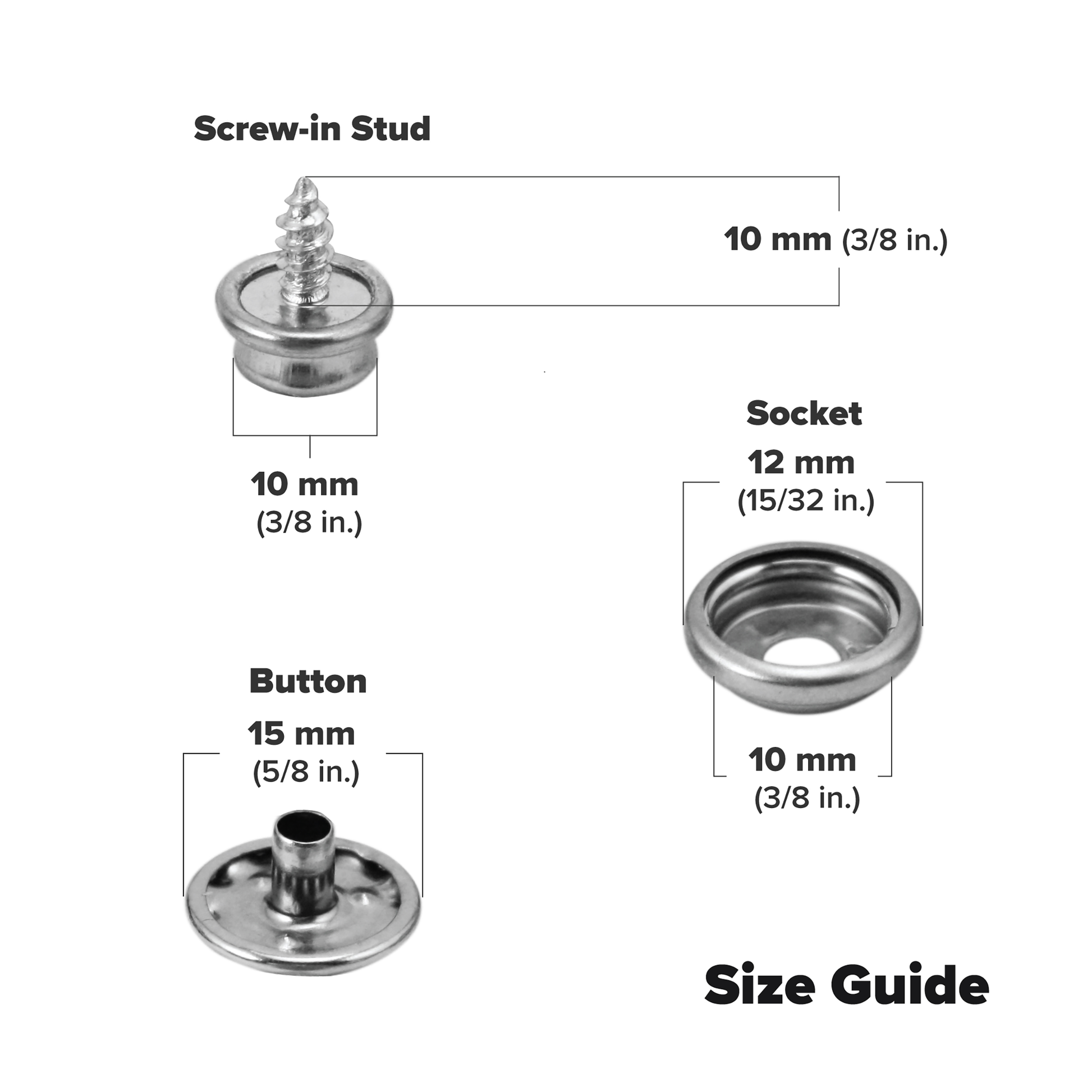 Coghlan's Snap Fastener Kit 8-Piece - Shop  General Tent Accessories at  Trekaline