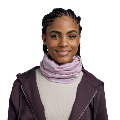 Buff Merino Lightweight Neckwear Lilac Sand Stripe