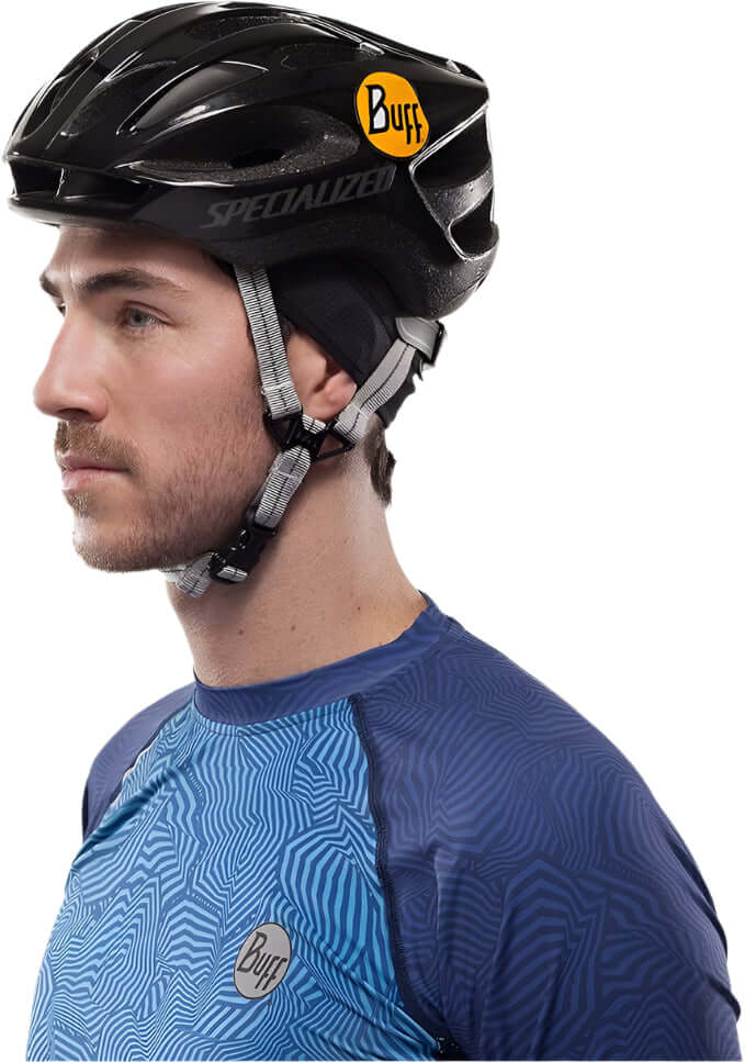 Buff Underhelmet Cap Solid Black Cycling UV Layer