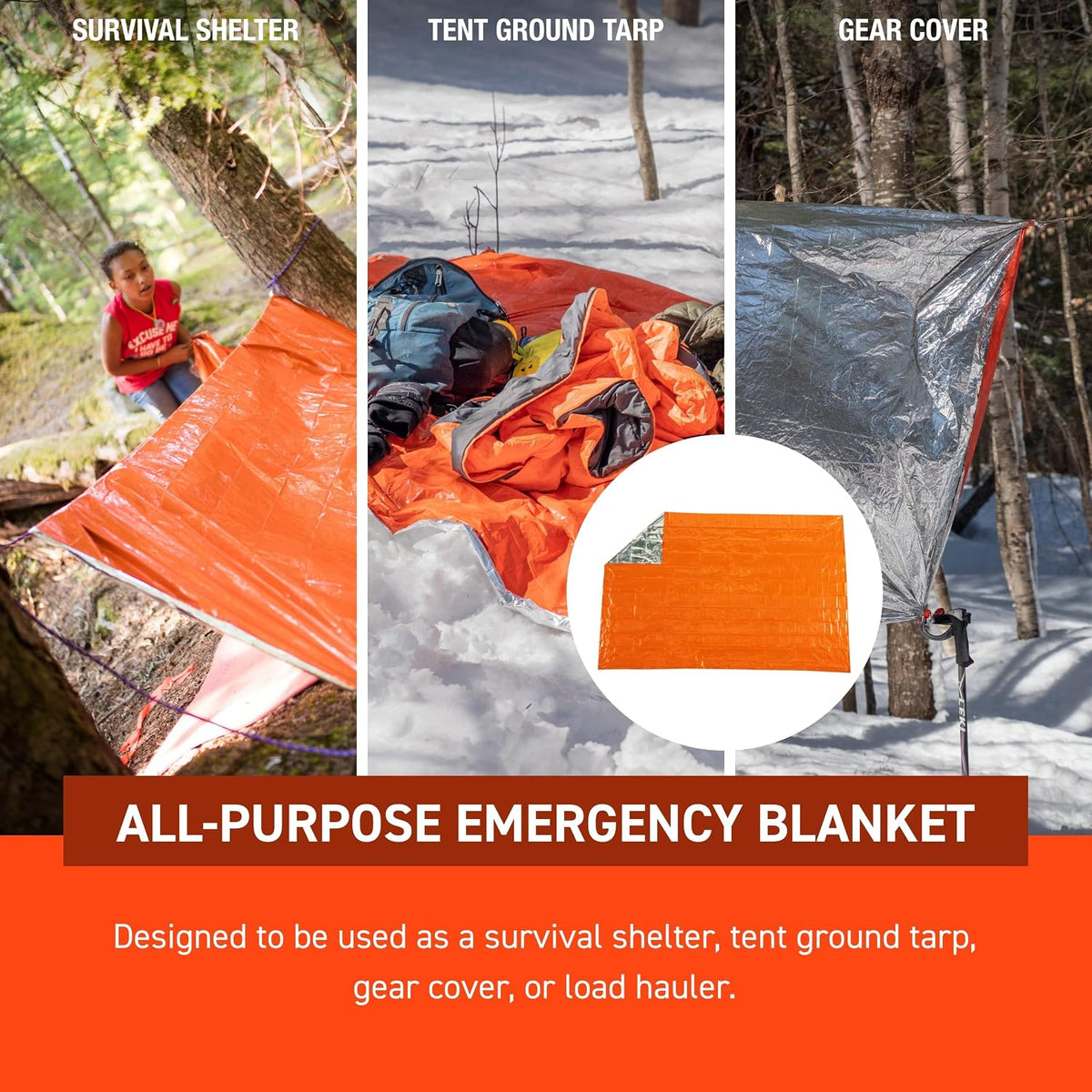 Survive Outdoors Longer Emergency Blanket XL