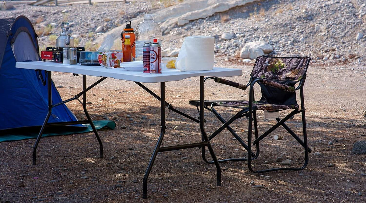Procamp 180 cm Fold in Half Utility Table - Shop  Camp Tables at  Trekaline