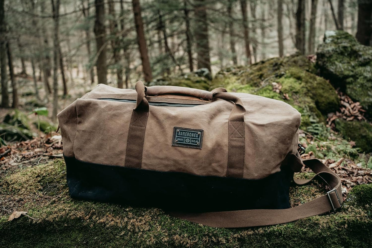 Barebones Neelum Waxed Canvas Duffle Bag - Shop  Duffel Bags at  Trekaline