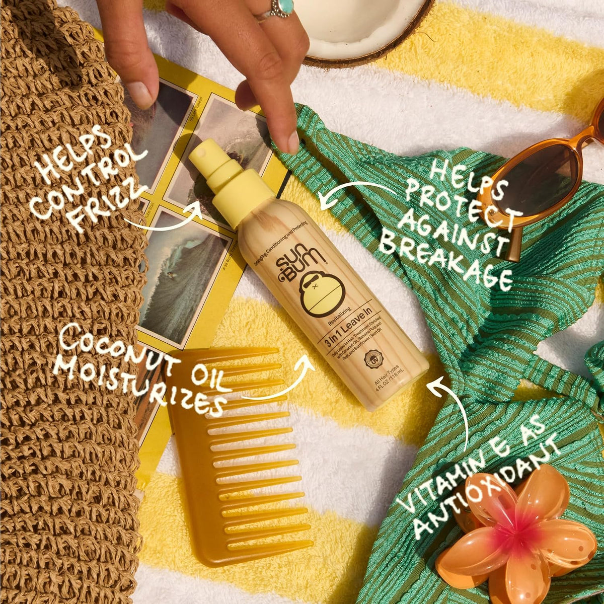 Sun Bum 3 in 1 Leave-In Conditioner Spray