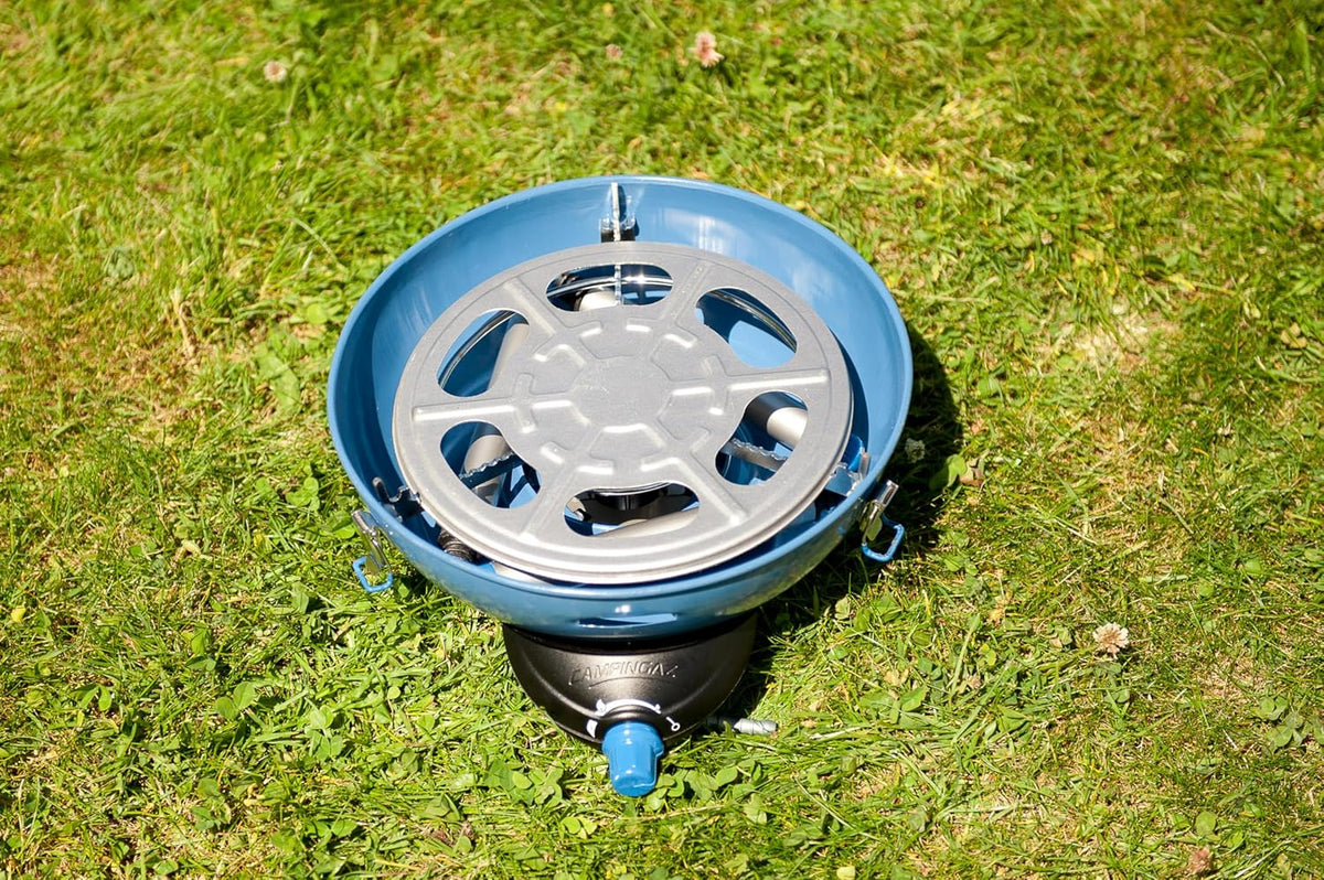 Campingaz Party Grill 400 outdoor cooking stove on grass