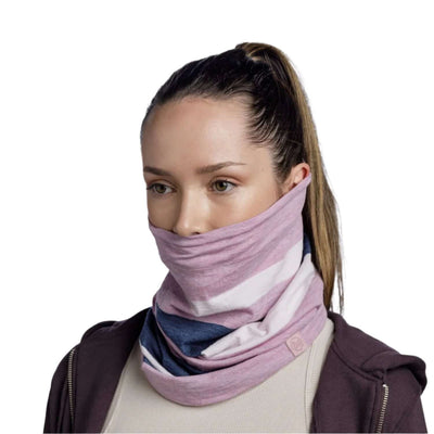 Buff Merino Move Neckwear Multifunction Pansy