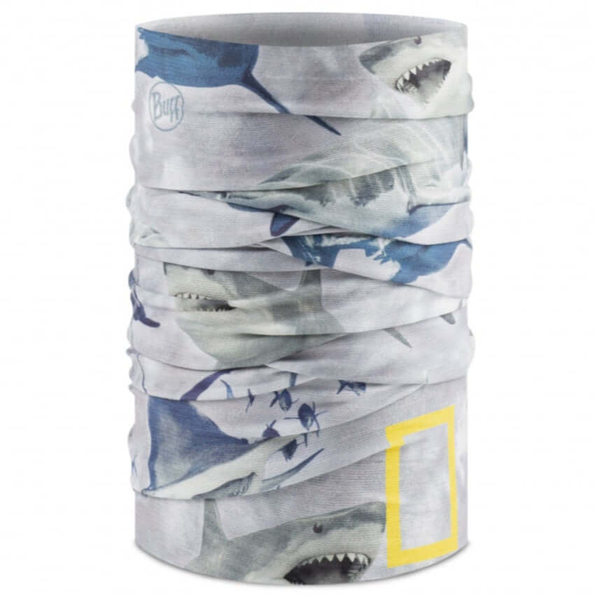 Buff CoolNet UV Neckwear National Geographic Sile Light Grey