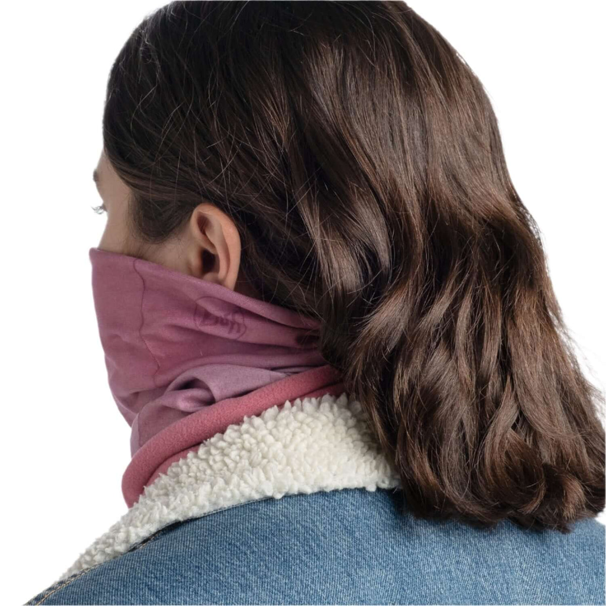 Buff Polar Fleece Scarf Tulip Pink Winter