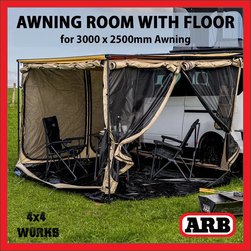 ARB Awning Room with Floor - 3m x 2.5m - Shop  Awnings at  Trekaline