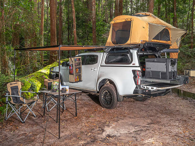 ARB Hanging Organizer for Travel & Camping 4-Shelf Collapsible Storage