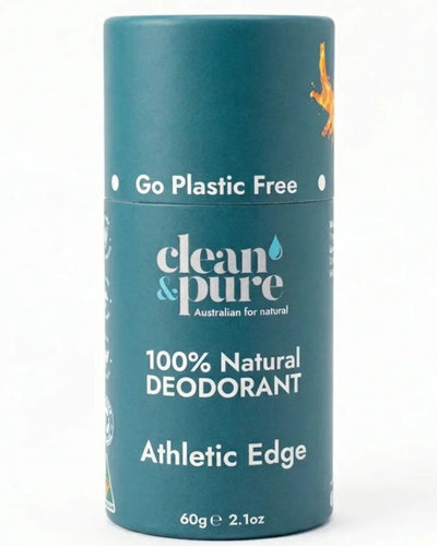 Clean & Pure Athletic Edge Natural Deodorant 60g - Shop  Deodorant at  Trekaline