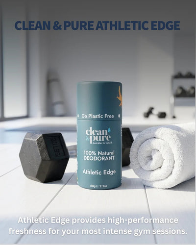 Clean & Pure Athletic Edge Natural Deodorant 60g - Shop  Deodorant at  Trekaline