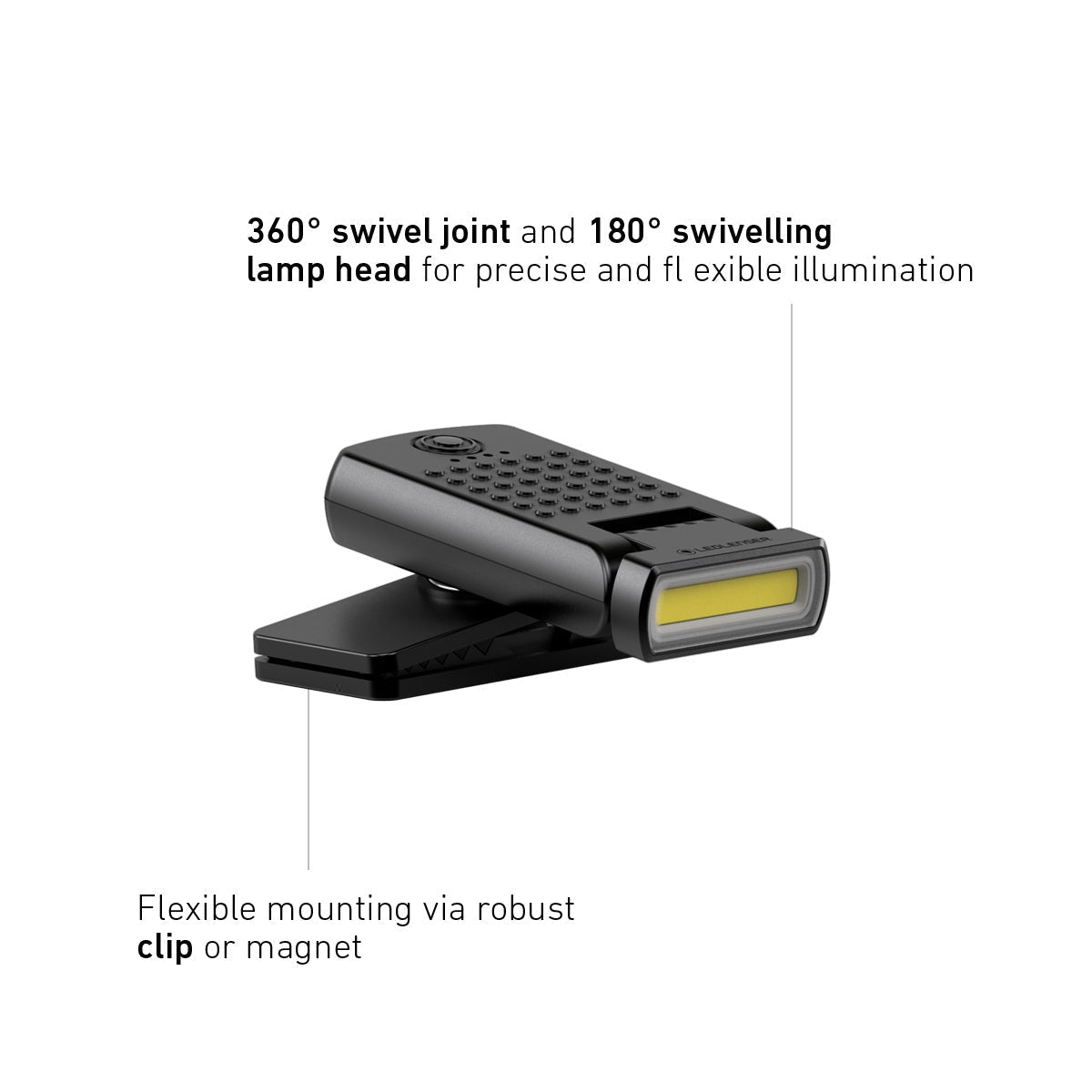 Ledlenser W1R Work Rechargeable Clip Light - Shop  Flashlights at  Trekaline