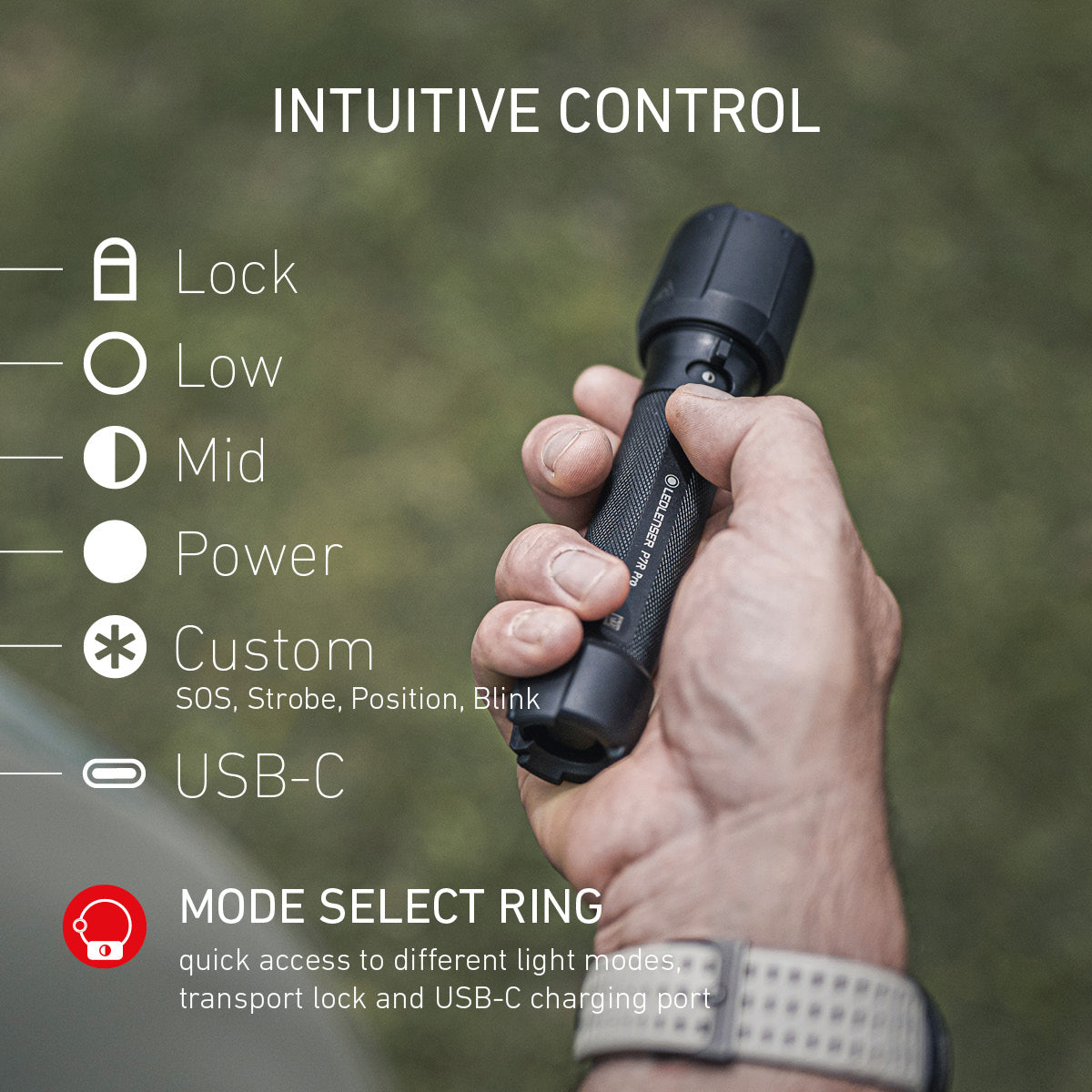 Ledlenser P7R Pro Rechargeable Flashlight - Shop  Flashlights at  Trekaline