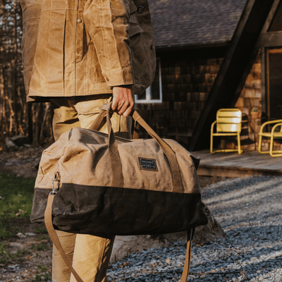 Barebones Neelum Waxed Canvas Duffle Bag - Shop  Duffel Bags at  Trekaline
