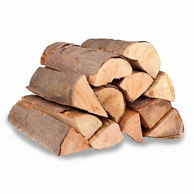 Bad Axe Beech Firewood — uniform cut logs arranged in a crate.