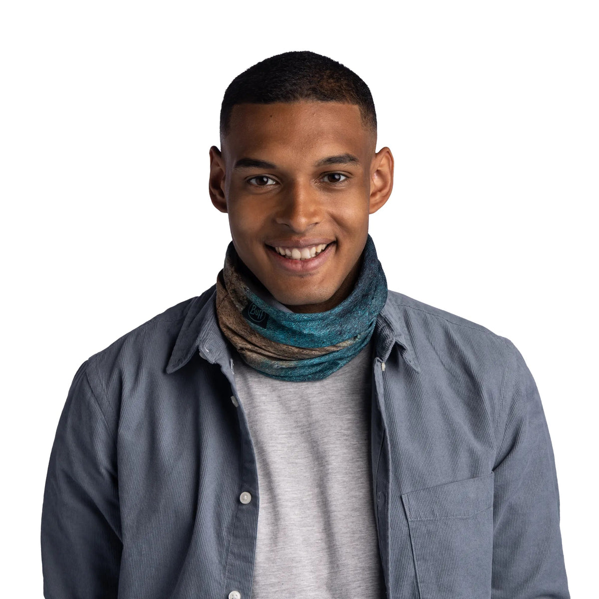 Buff CoolNet UV Neckwear - Sysma Blue Surfrider