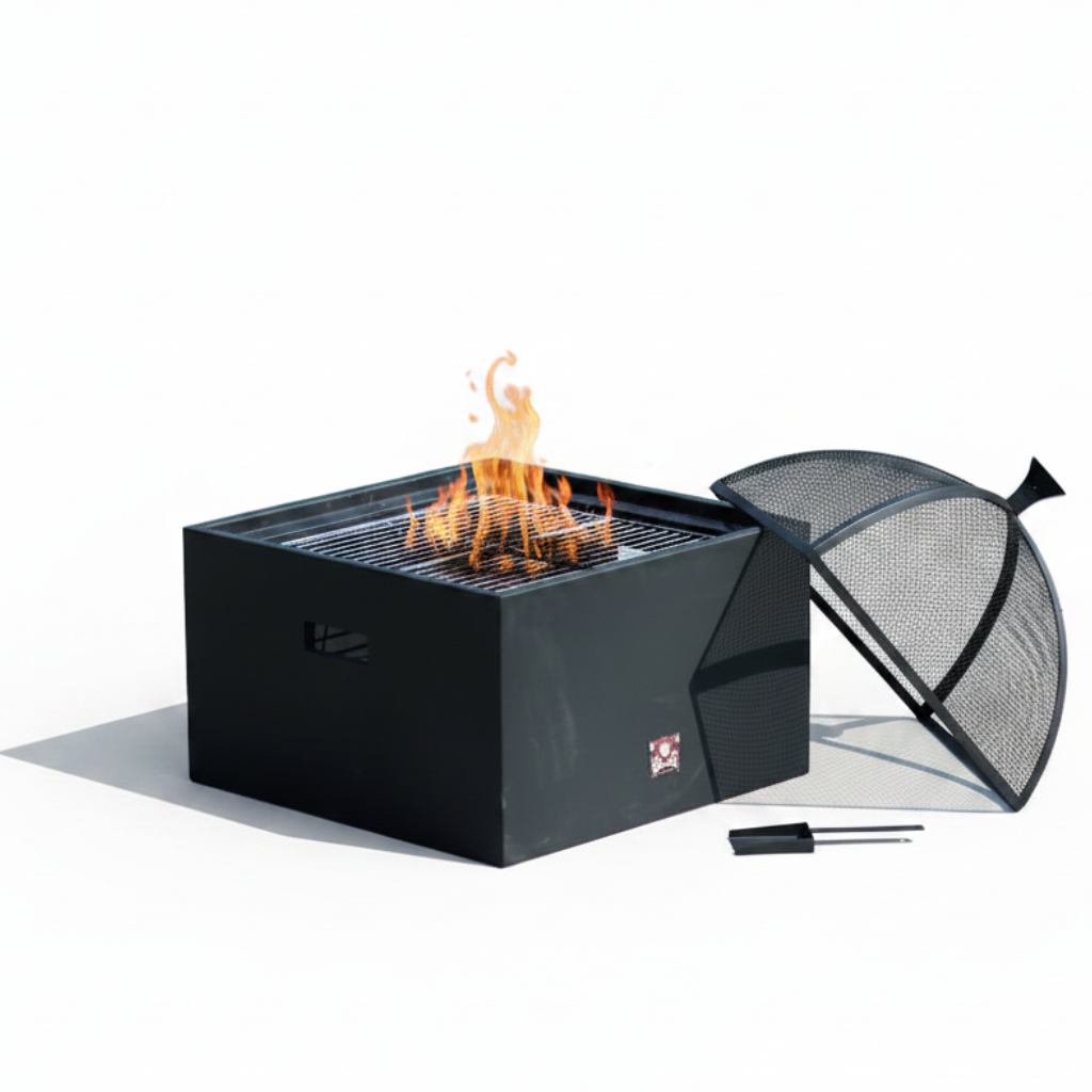Bad Axe The Log Cabin Fire Pit - Shop  Fire Pits at  Trekaline
