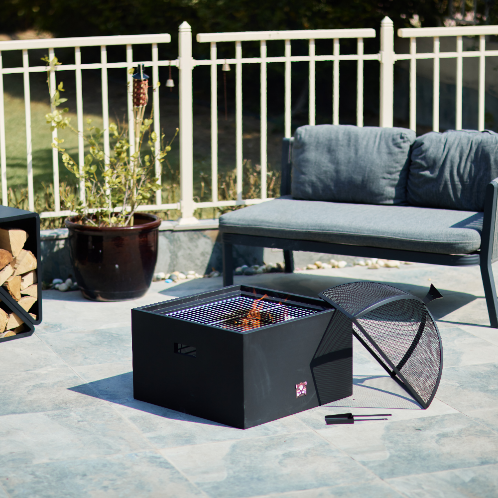 Bad Axe The Log Cabin Fire Pit - Shop  Fire Pits at  Trekaline