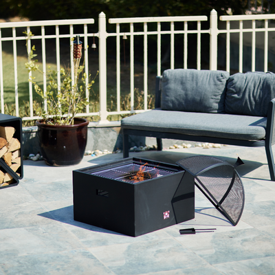 Bad Axe The Log Cabin Fire Pit - Shop  Fire Pits at  Trekaline