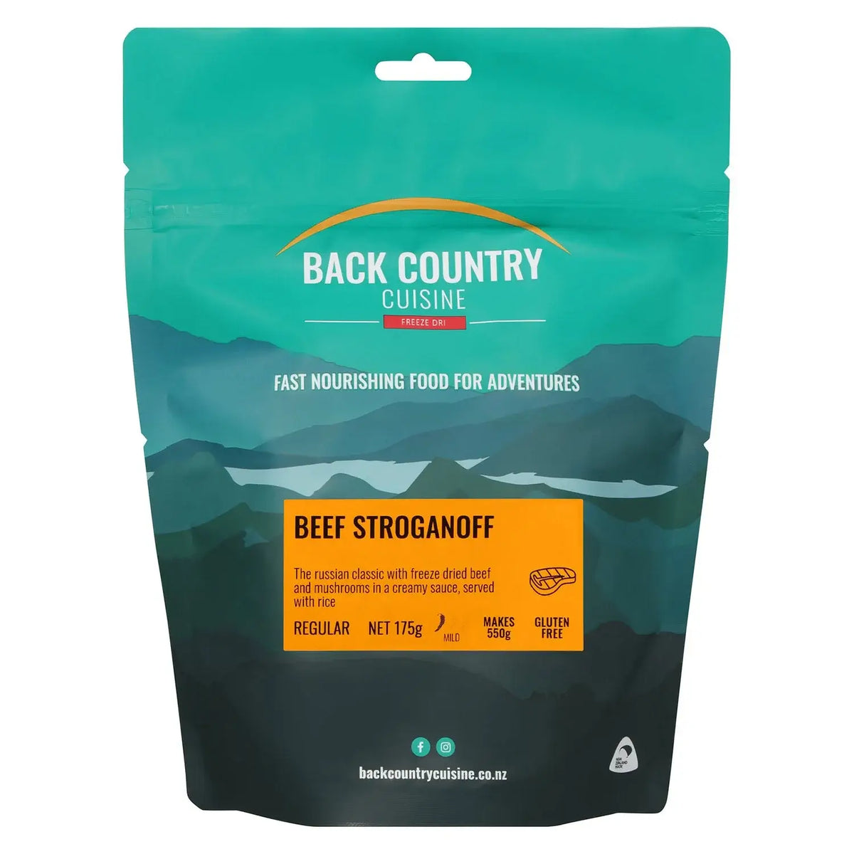 Back Country Cuisine Beef Stroganoff Camping Meal