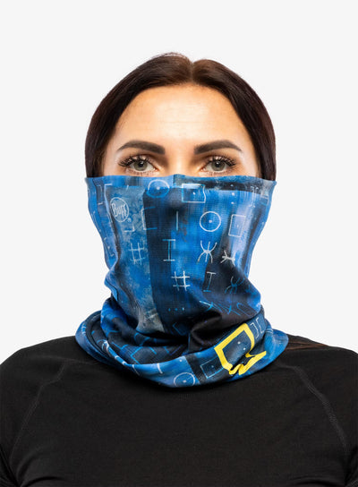 Buff CoolNet UV Neckwear National Geographic - Unrel Blue