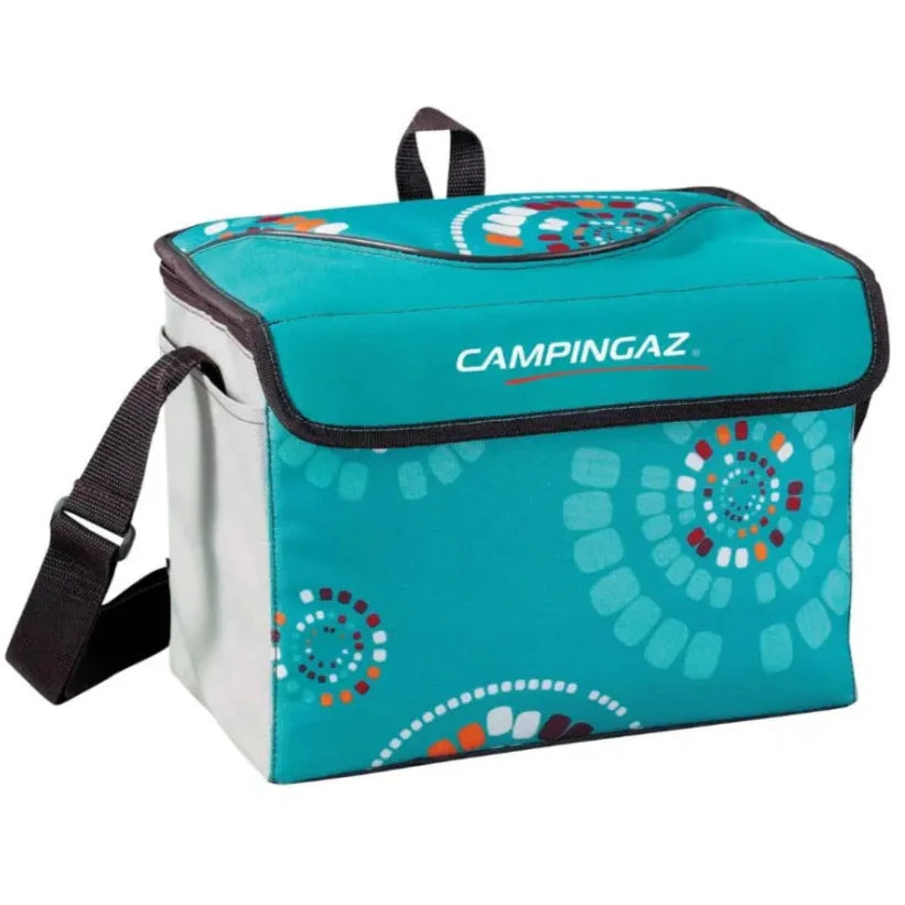 Campingaz Ethnic MiniMaxi 9L Soft Cooler Bag in vibrant design, ideal for UAE outdoor adventures, featuring compact and efficient chill storage.