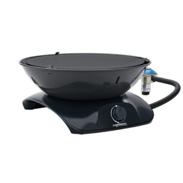 Campingaz 360 Grill Stove CV Anthracite, innovative tabletop gas grill, circular design for shared outdoor cooking, UAE camping essential.