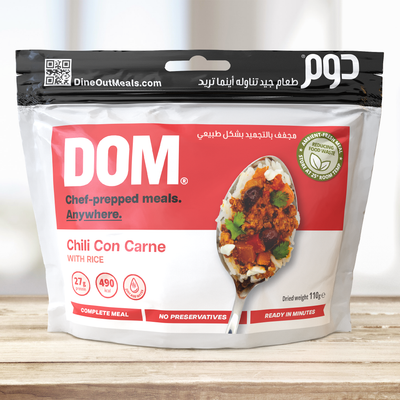 Dine Out Meals Chili Con Carne with Rice - Shop  Backpacking Dinners at  Trekaline