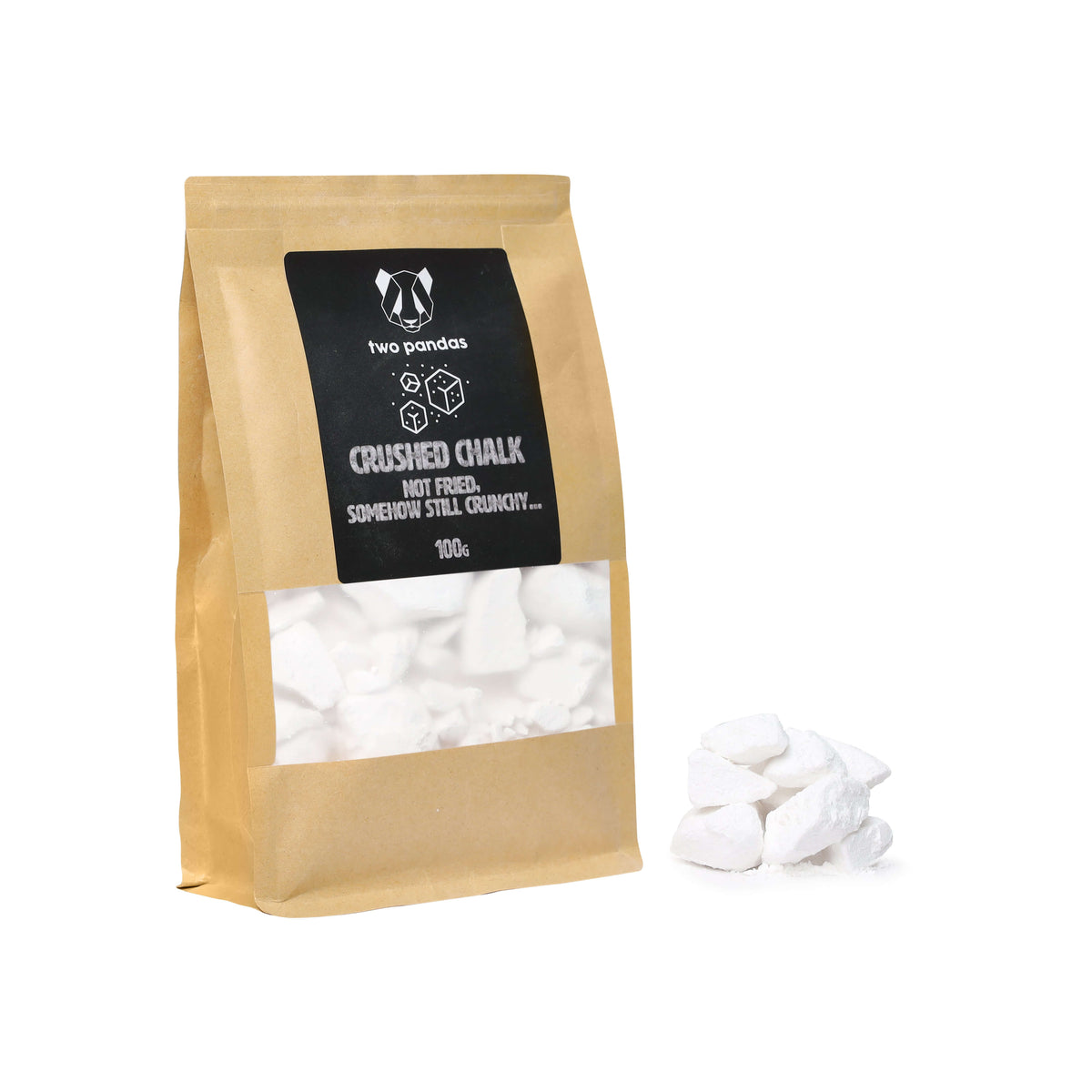 Two Pandas Crushed Chalk 100g Pouch - Shop  Climbing Chalk at  Trekaline