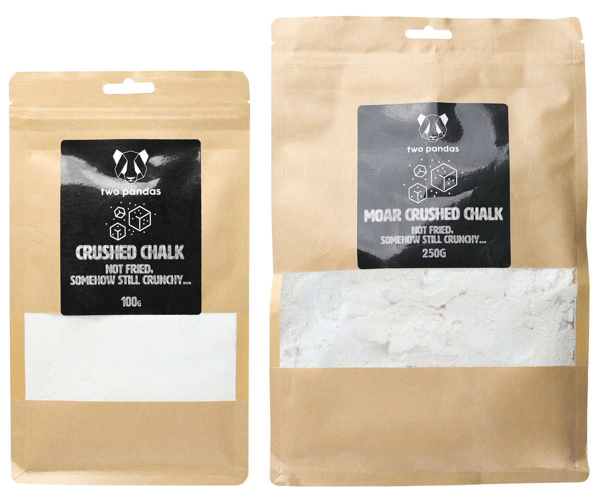 Two Pandas Crushed Chalk 250g Pouch - Shop  Climbing Chalk at  Trekaline