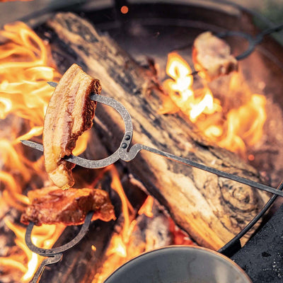 Barebones Cowboy Grill Roasting Sticks 2 Sets Forged Campfire Tools