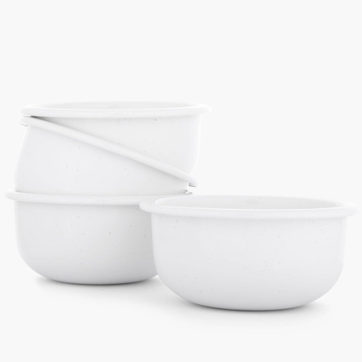Barebones Rolled Enamelware Side Bowl Set of 4 - Shop  Camping Bowls at  Trekaline