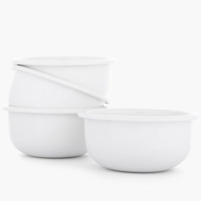 Barebones Rolled Enamelware Side Bowl Set of 4 - Shop  Camping Bowls at  Trekaline