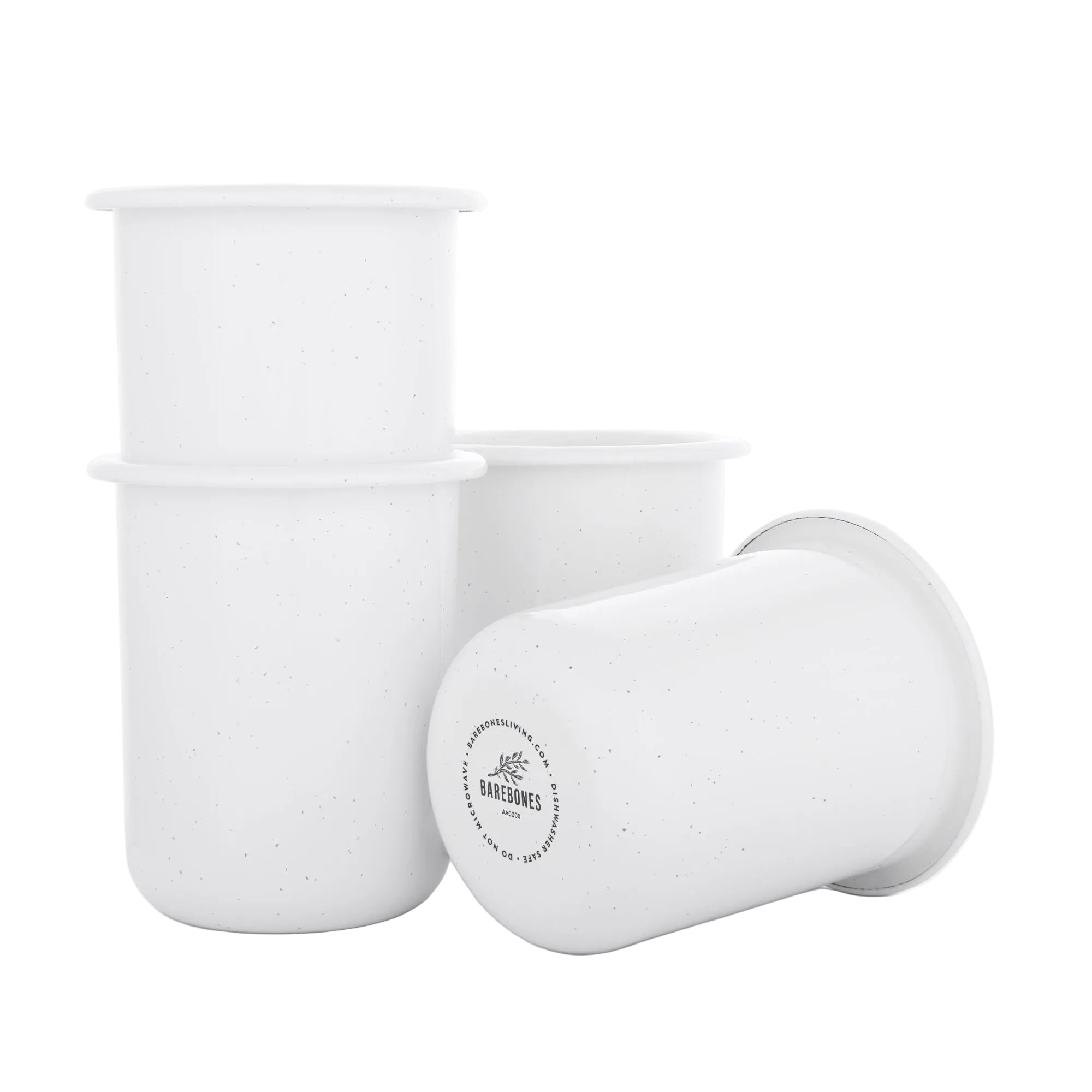 Barebones Rolled Enamelware Cup Set of 4 - Shop  Camping Cups at  Trekaline