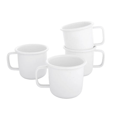 Barebones Rolled Enamelware Mug oz Set of 4 - Shop  Camping Mugs at  Trekaline