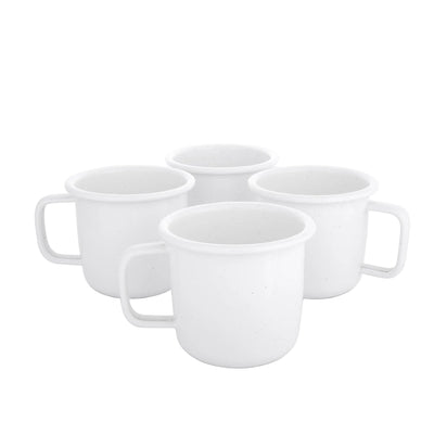 Barebones Rolled Enamelware Mug oz Set of 4 - Shop  Camping Mugs at  Trekaline