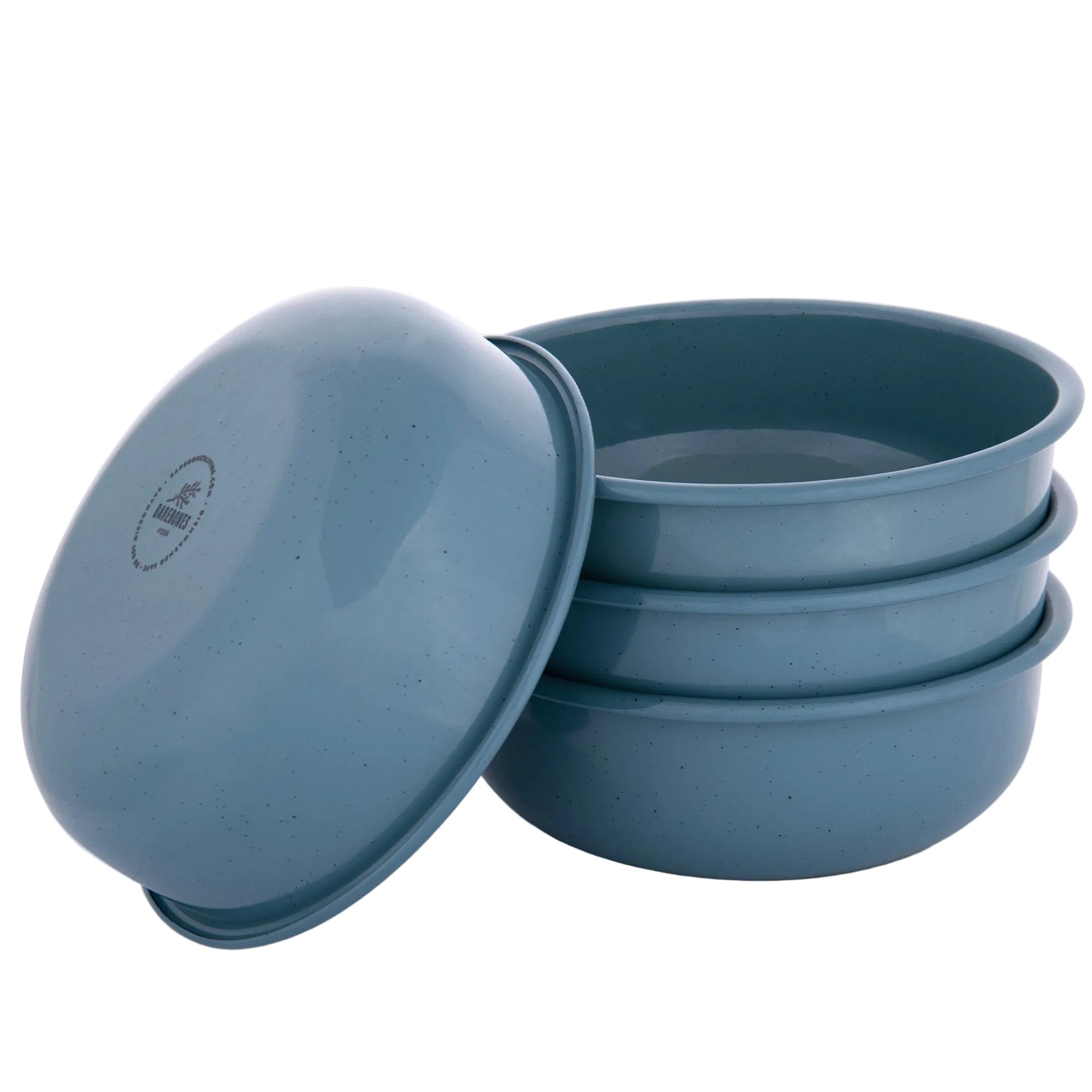 Barebones Rolled Enamelware Bowl Set of 4 - Shop  Camping Bowls at  Trekaline