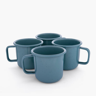 Barebones Rolled Enamelware Mug oz Set of 4 - Shop  Camping Mugs at  Trekaline