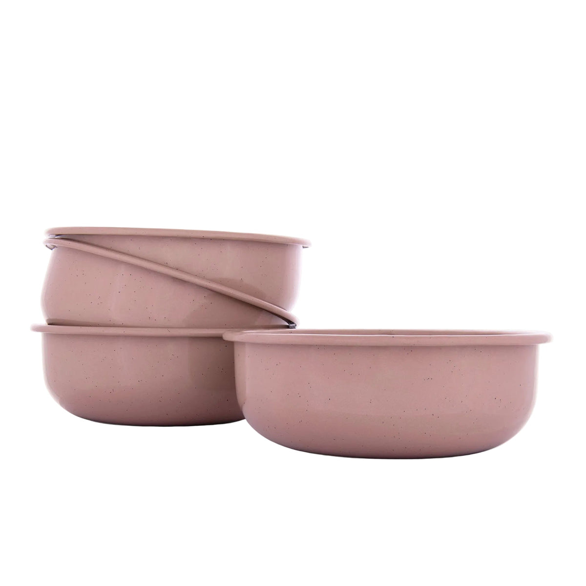 Barebones Rolled Enamelware Bowl Set of 4 - Shop  Camping Bowls at  Trekaline