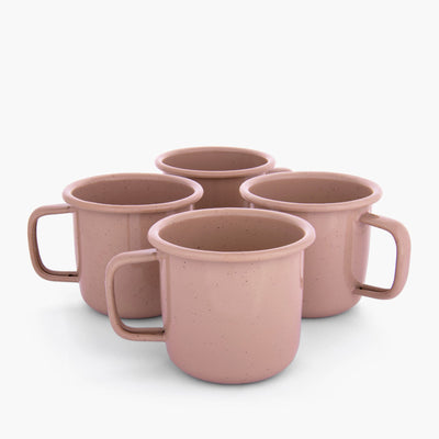 Barebones Rolled Enamelware Mug oz Set of 4 - Shop  Camping Mugs at  Trekaline