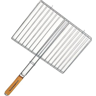 Campingaz Barbecue Double Grill - 40 x 29 cm outdoor cooking accessory with wooden handle
