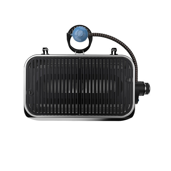 Top view of Campingaz Attitude 2go CV tabletop gas grill, showcasing its compact design for portable barbecuing.