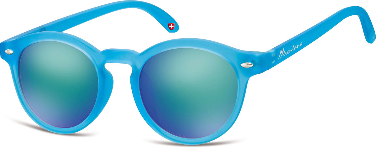 Montana Eyewear Revo Rubbertouch Round Sunglasses - Kids